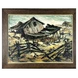 HAROLD LLOYD LYON - OIL ON MASONITE