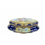 PORCELAIN DE PARIS SEVRES STYLE JEWELLERY BOX
