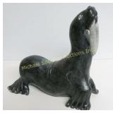 SIGNED INUIT STONE WALRUS