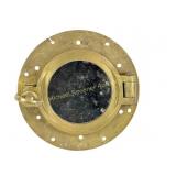 BRASS PORTHOLE MIRROR