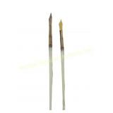 TWO ANTIQUE MOTHER-OF-PEARL FOUNTAIN PENS