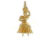 VINTAGE 18K YELLOW GOLD CARMEN MIRANDA CHARM