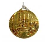 18K YELLOW GOLD CHURCH PENDANT/CHARM