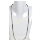 LONG STERLING HERRINGBONE NECKLACE