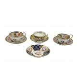 1810-1820 -3 COALPORT CUPS & SAUCERS + SAUCER
