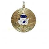 14K GOLD RICE UNIVERSITY OWLS PENDANT/ CHARM
