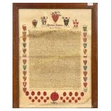 MAGNA CARTA - CIRCA 1901  ILLUMINATED FACSIMILE