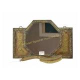 MISSION STYLE MIRROR AND CLOTHING BRUSH