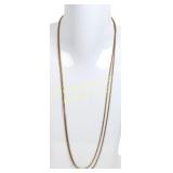 10K GOLD EXTRA LONG BOSTON CHAIN NECKLACE