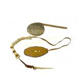 FISH SKIN & WOOD RATTLE+ BONE AND LEATHER GAME