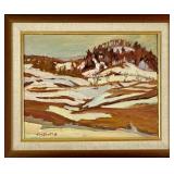 RALPH WALLACE BURTON - OIL ON WOOD PANEL