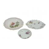 1752-1775 - 3 CHELSEA DERBY PORCELAIN PLATES