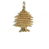 18K GOLD CEDAR OF LEBANON PENDANT/CHARM