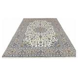 KASHAN WHITE WOOL CARPET