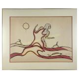 BARRY PETERS - ACRYLIC ON PAPER