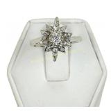 14K WHITE GOLD DIAMOND RING