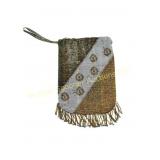 EARLY 20TH C. FRENCH STEEL CUT MICRO-BEAD BAG