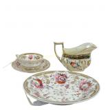 C. 1805-1820 COALPORT CREAMER CUP & SAUCER + DISH