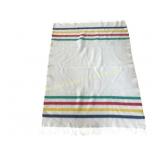 VINTAGE HUDSON BAY STRIPE THROW BLANKET