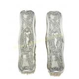 ENGLISH 1905 ART NOUVEAU STERLING VANITY BRUSHES