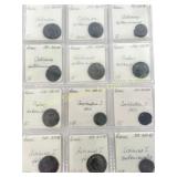 TWELVE ROMAN COINS 3RD - 4TH CENTURY