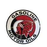 INDIAN MOTOR OILS GASOLINE SIGN - REPLICA