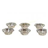 SIX BIRKS STERLING NUT DISHES
