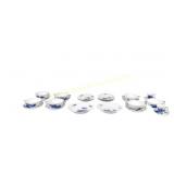 26 PC. ROYAL COPENHAGEN BLUE FLOWERS DISH SET