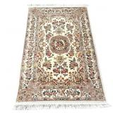 WOOL AND SILK RUG