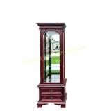 GIBBARD MAHOGANY TALL ILLUMINATED DISPLAY CABINET