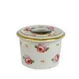 1825-1848 BLOOR DERBY CHINA INKWELL WITH INSERT