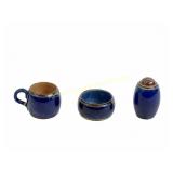 EARLY 20TH C. 3 PC ROYAL DOULTON CONDIMENT SET