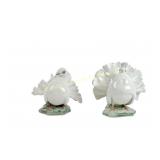 PAIR 1960 ROSENTHAL WHITE PORCELAIN COURTING DOVES