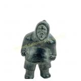 DAVID IKUTAAQ - INUIT STANDING MAN STONE CARVING