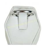 14K WHITE GOLD THUMB RING