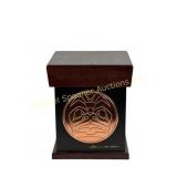 CLARENCE A. WELLS FIRST NATIONS COPPER PLAQUE BOX
