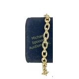 14K YELLOW GOLD LINK BRACELET