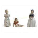 THREE ROYAL COPENHAGEN / B &G CHILD FIGURINES