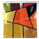 ABSTRACT QUADRIPTYCH - OIL ON METAL PANELS