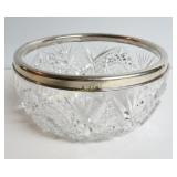 GUNDY-CLAPPERTON BRILLIANT CUT STERLING RIM BOWL