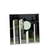 VINTAGE GEOMETRIC SKYLINE MIRRORED WALL ART