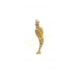 14K GOLD ARTICULATED MERMAID PENDANT