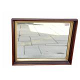 MAHOGANY FRAME MIRROR