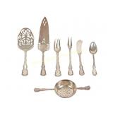 7 BIRKS & RODEN LOUIS XV FLATWARE & SERVING PIECES
