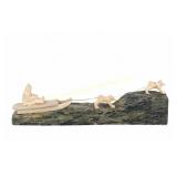 INUIT DOG SLED CARVING