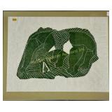 LEAH QUMALUK - STONE CUT ON PAPER