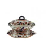 C.1820 MASONS IRONSTONE TUREEN & UNDERPLATE