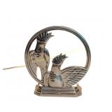 ART DECO STYLE COCKATOO TABLE LAMP