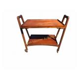 DANISH MCM TEAK BAR CART TROLLEY