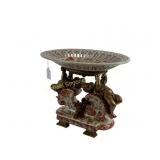 WONG LEE BRONZE & PORCELAIN CENTREPIECE BOWL